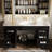 French retro style bathroom Vanity-112462497-112462498