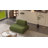 Sit-down Comfort Upholstered Accent Chair Green Convertible Floor Sofa Small Space Sectional Couch with Removable Backrest - Plush & Comfortable Lounge Chair Compression