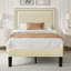Ensemble de chambre en velours capitonné avec lit et 2 tables de chevet, aucun lit plateforme tapissier requis-1062451985-1062451991