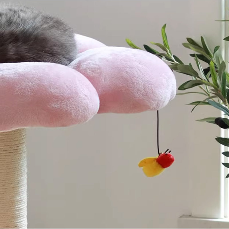 Arbre à chat 3 niveaux avec perchoir, poteaux à griffer