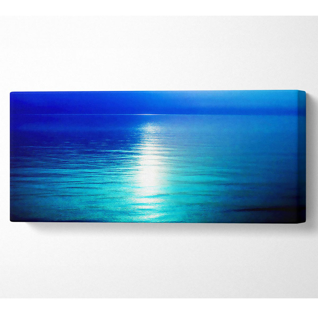 Serenity Blue Panoramaleinwand