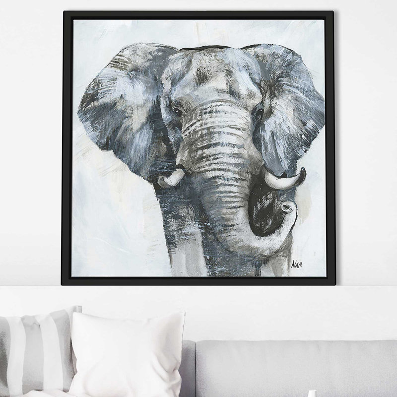 Masai Moment (Square) par Nan Print, Cadre flottant noir, H 21,5 po x l 21,5 po x P 2 po
