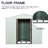 White 6Ft X 5Ft Outdoor Metal Shed - Galvanized Iron Framework For Stability, Panels, Punched Airflow Vents, Sliding Door With Padlock, Easy Assembly Manual Robust Build, Coating, Airy Simple Tutorial-126198160