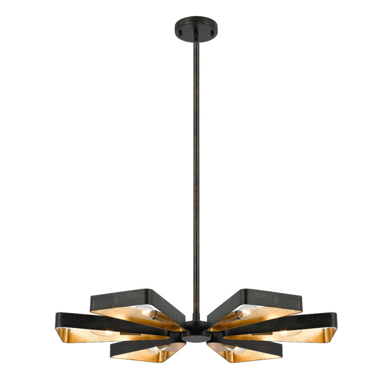 Culp 6 - Light Sputnik Sphere Chandelier, 47" H x 27.5" W x 27.5" D
