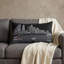 Coussin lombaire 14 po x 24 po gris foncé et blanc Minneapolis-1132965580-1132965583
