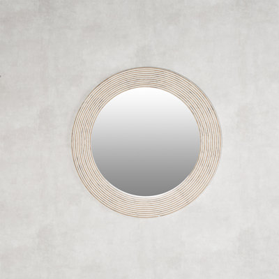 Dycus Wood Flat Wall Mirror
