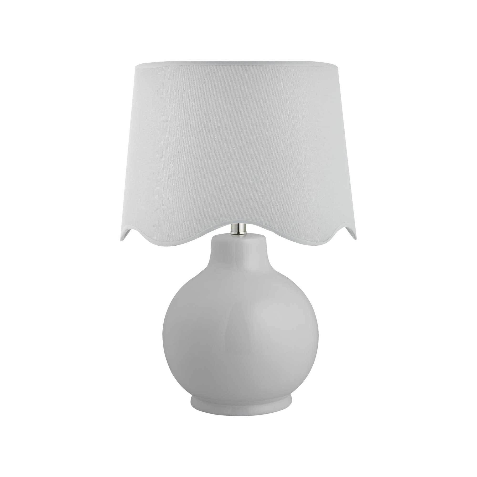 Maura Accent Table Lamp, White, 22"H x 15"W x 15"D, White