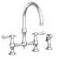 Chesterfield Kitchen Bridge Faucet with Side Spray-351944939