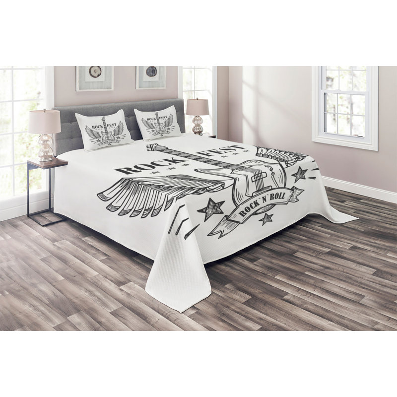 Coverlet, King Bedspread + 2 Shams