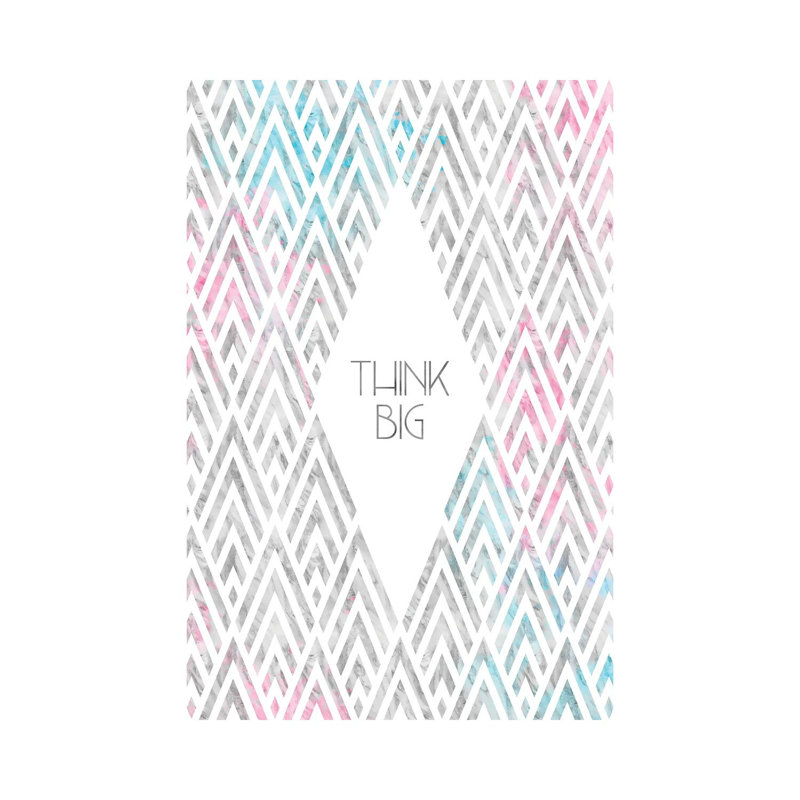 Think Big by Melanie Viola - Print on Canvas, Wrapped Canvas, 20.32 cm H x 30.48 cm W