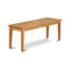 L'ensemble de meubles de salle à manger 6 pièces contient une table de salle à manger rectangulaire et 4 chaises rembourrées en tissu de lin Limelight avec un banc, chêne-1227620066-1227620069