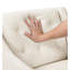 Chaise de jardin boutonnée beige: fabrication en contreplaqué, chaise d'appoint rembourrée en mousse haute beige: structure, housse de coussin de siège amovible, tissu texturé-1342793947