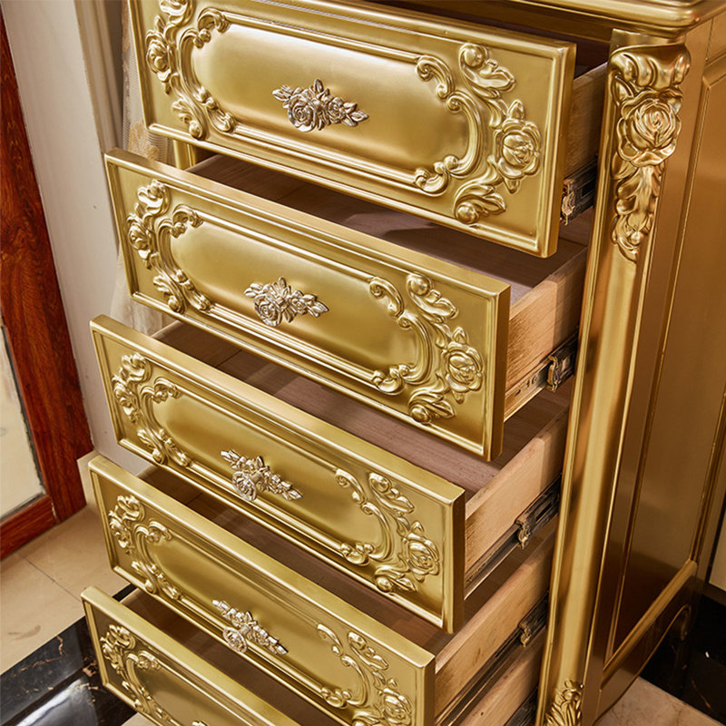 Commode d'appoint European Champagne