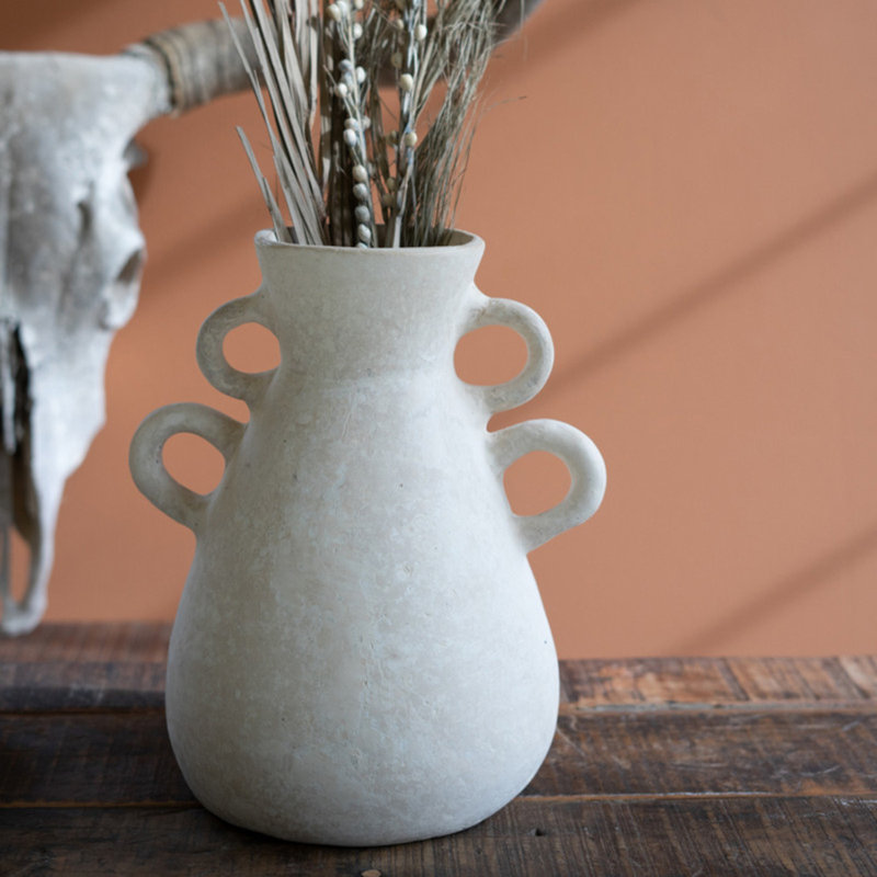 Envie 12'' Handmade Paper Mache Table Vase