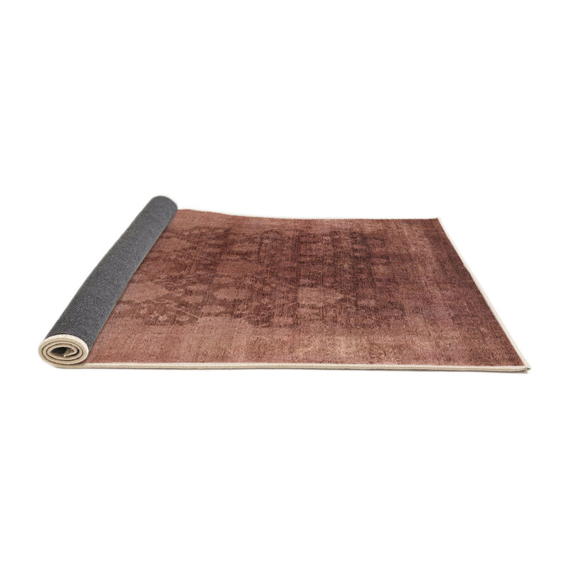 Oriental Brown/Ivory Area Rug, Round 3'