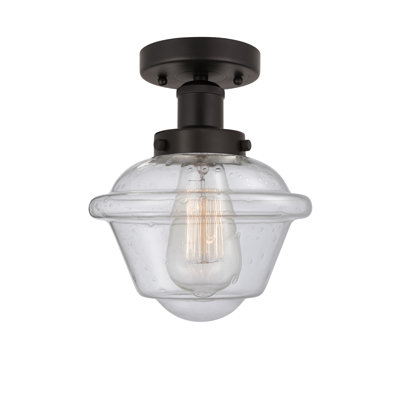 Plafonnier semi-encastré en verre Grourke