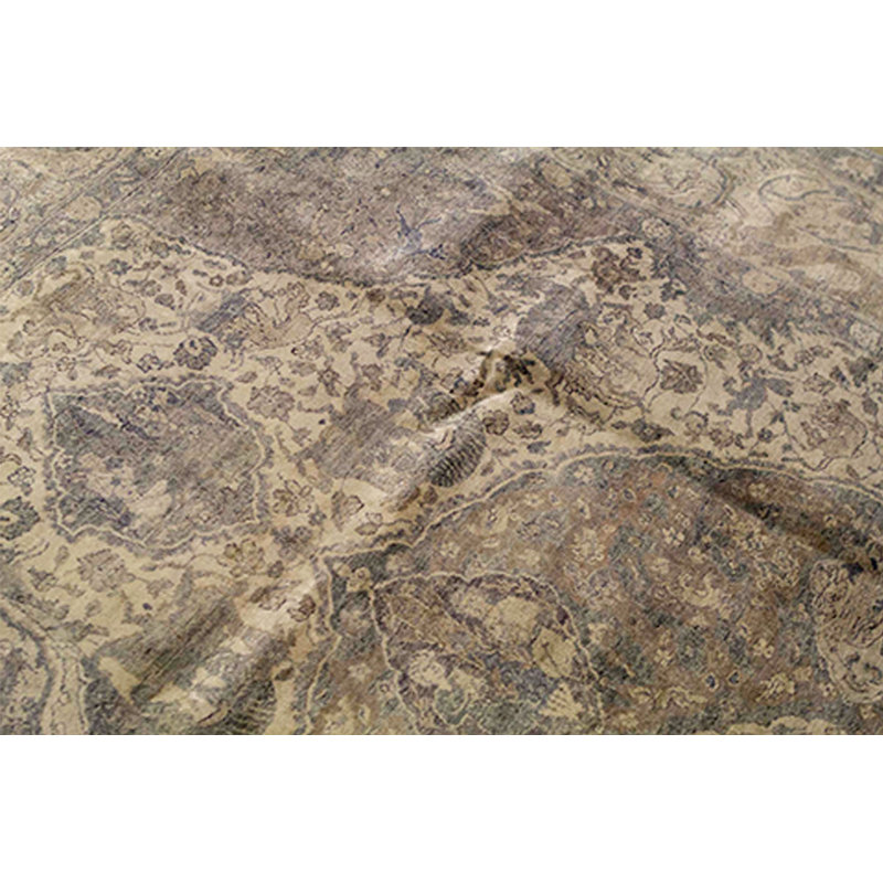 Hand-Knotted High-Quality Beige Area Rug