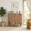 Buffet en bois Conrad avec rangement et tablettes réglables Conrad