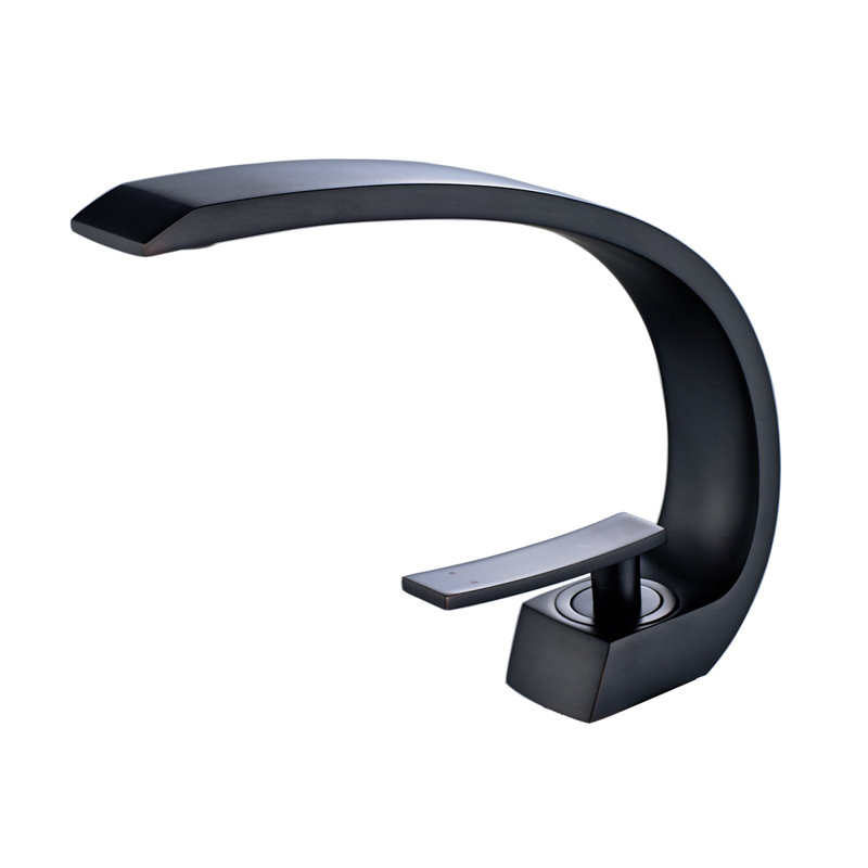 Single-Hole Single-handle Bathroom Faucet, Matte Black