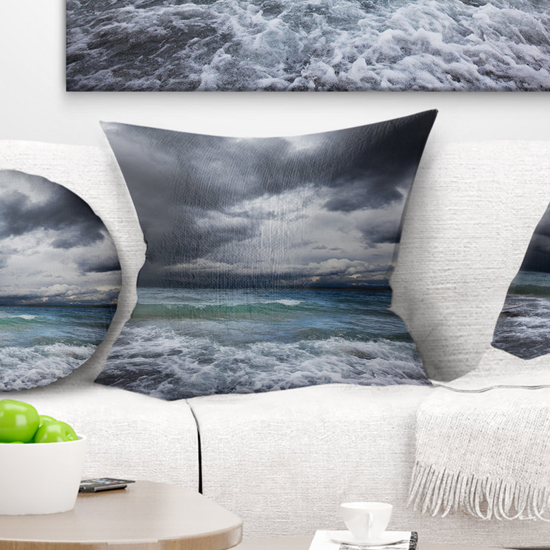 Coussin de mer avec coussin de mer, 16 po x 1 po, Coussin décoratif