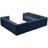 Enso Velvet U-Shaped Sectional Reversible-2054394216