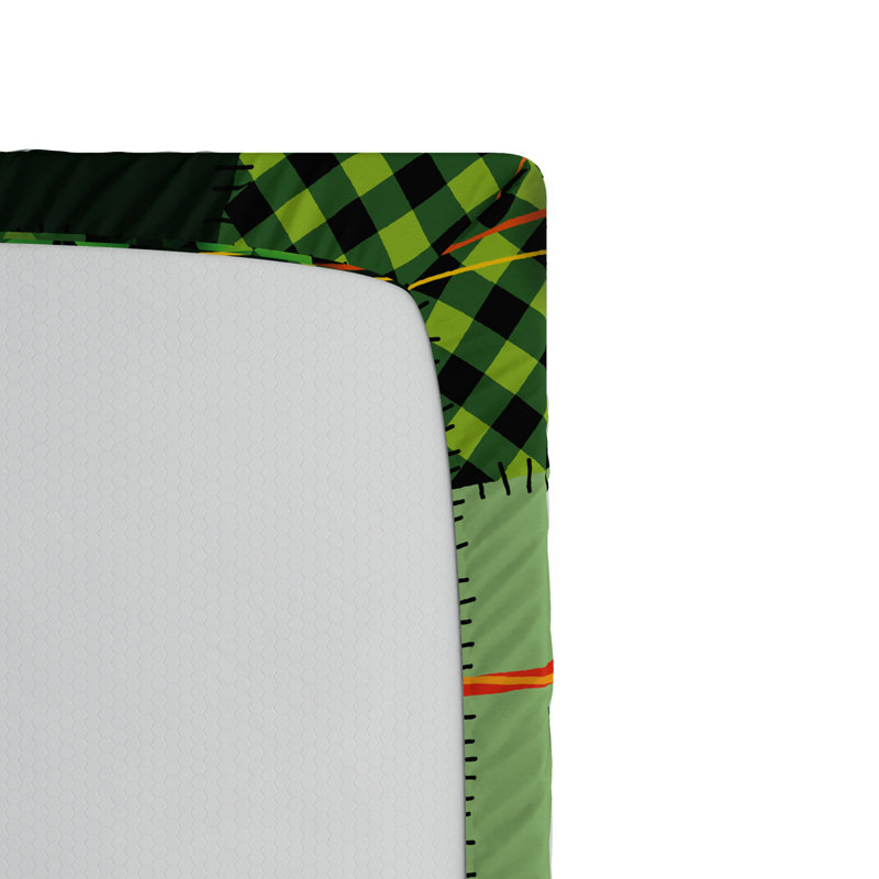 Microfiber Geometric Fitted Sheet, Full Fitted Sheet