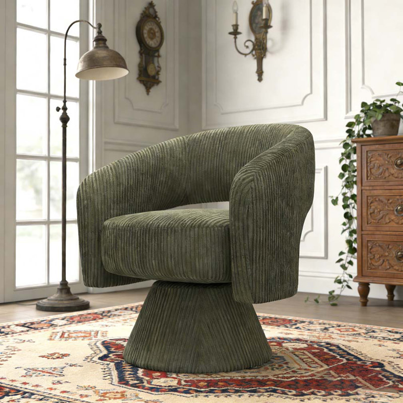 Fauteuil demi-tonneau, fauteuil d'appoint pivotant