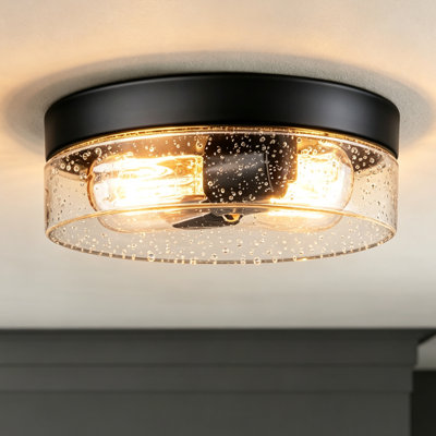 Boatner Glass Flush Mount