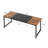 Computer Desk, 63 Inch Office Desk, Gaming Desk With Storage, Writing Desk Work Desk For Home Office, Study, Modern Simple Desk, Large Legroom, Metal Frame, Rustic Brown And Black