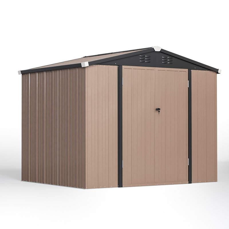 8 ft. W X 6 ft. D Metal Tool Shed