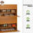 7-Tiers Bamboo Shoe Rack with Door, 36 Pairs Organizer Storage Shoes Shelf Cabinet for Hallway