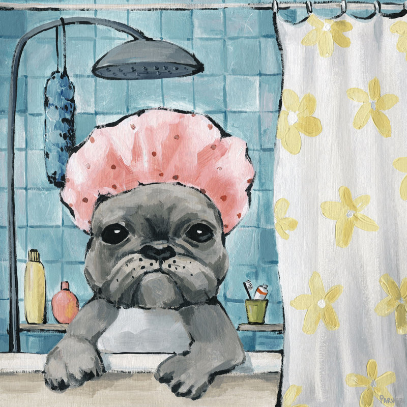 «Let Get Shower» par Parvez Taj - reproduction d'art sur toile tendue, H 18 po x l 18 po x P 1,5 po