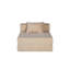 Canapé à compression, canapé-lit convertible au sol avec structure de forme fixe, canapé modulaire à une place sans os, aucun assemblage requis, tissu chenille, pour la chambre à coucher du salon-2015992940
