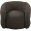 Fauteuil d'appoint pivotant en tissu Roxbury Boucle-88357466