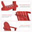 Chaise Adirondack en bois massif Andrekia-204727075