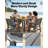 Outdoor Patio Table HIPS Square Wood Grain Waterproof Easy Clean All Weather Patio Dining Table Rust Resistant Modern Outdoor Dining Table for Backyard Garden Deck Poolside-124652935