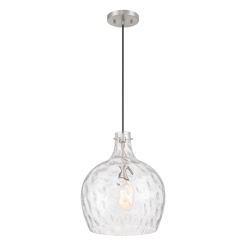 Orjona 1-Light Pendant in Brushed Nickel, Brushed Nickel