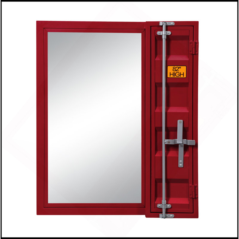 Miroir de salle de bain Cargo, Rouge