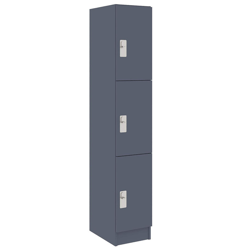 Armoire de salle de classe simple à trois compartiments avec porte, Tsunami