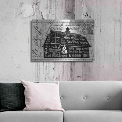 Luxe Simple Art «Simple & Good Barn» par Cindy Jacob «Simple & Good Barn» par Cindy Jacobs