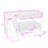 2 Drawers Twin Over Twin Bunk Bed With Storage Stair, Slide And Guardrails-1987659837