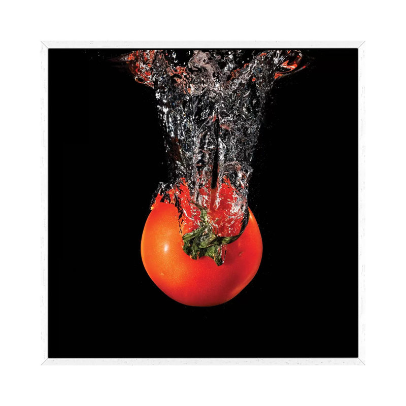 Splash by Andreas Stridsberg - Gallery-Wrapped Canvas Giclée on Canvas, White Floater Frame, 93.98 cm H x 93.98 cm W