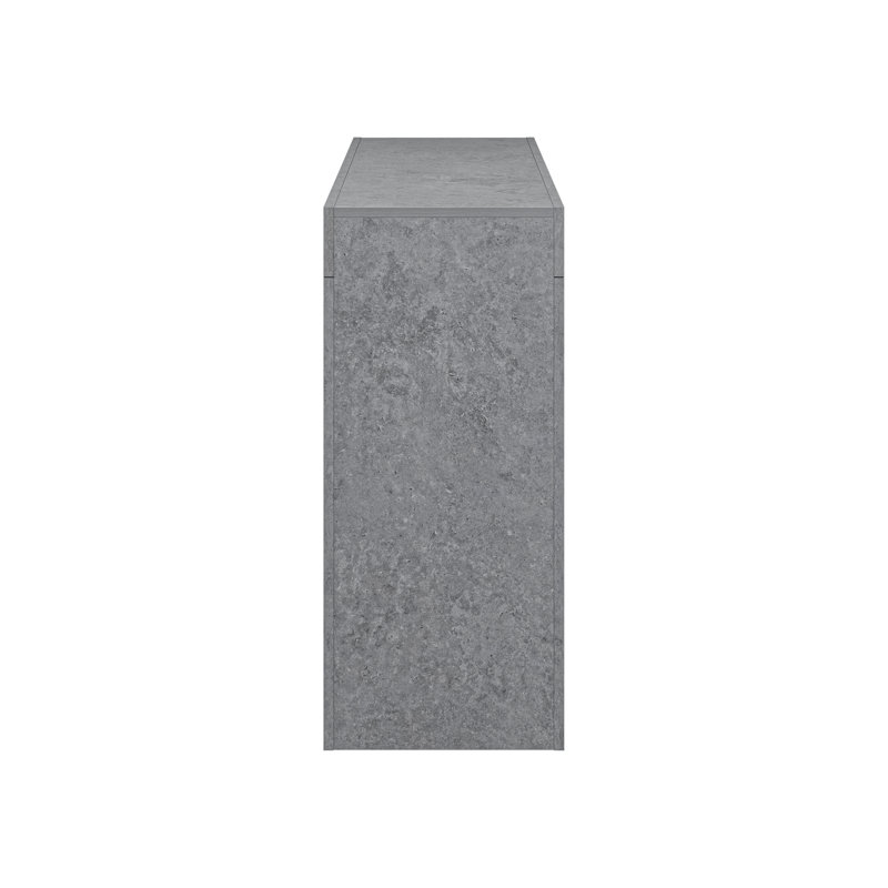 Caomhan Modern Coordinated 2 Piece Living Room Table Set, Concrete Cool Gray