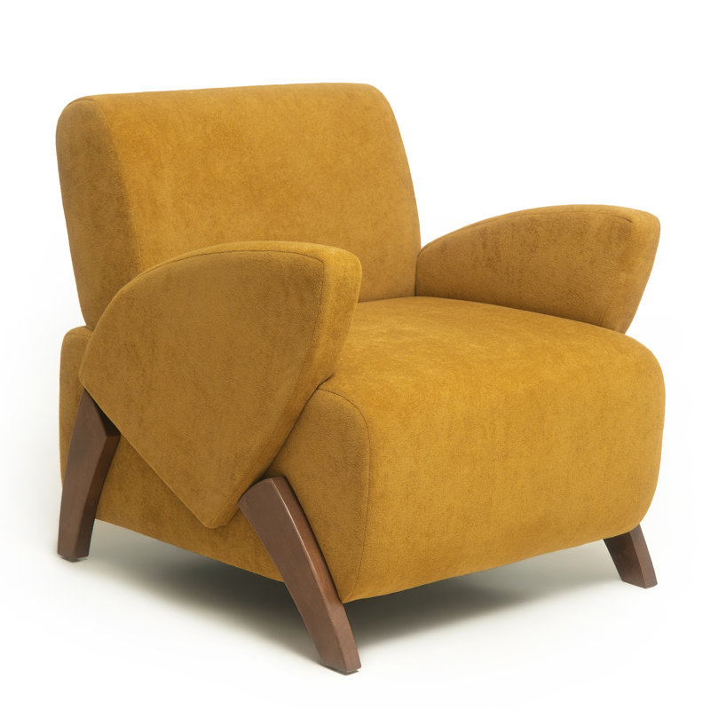 Chaise d'appoint en velours Monroe, Curcuma
