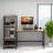 Reversible Computer Desk With Monitor Stand And 4-Tier Storage Shelf For Home And Office | Gift Idea-2146448372