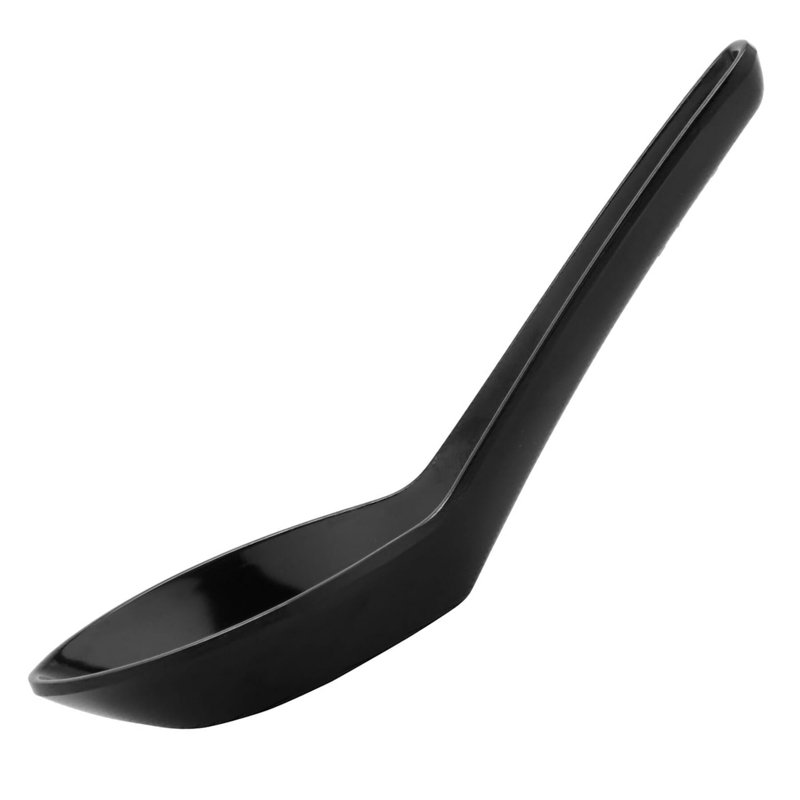 Cuillère à soupe en mélamine GET, 0,65 oz (ensemble de 12), Noir