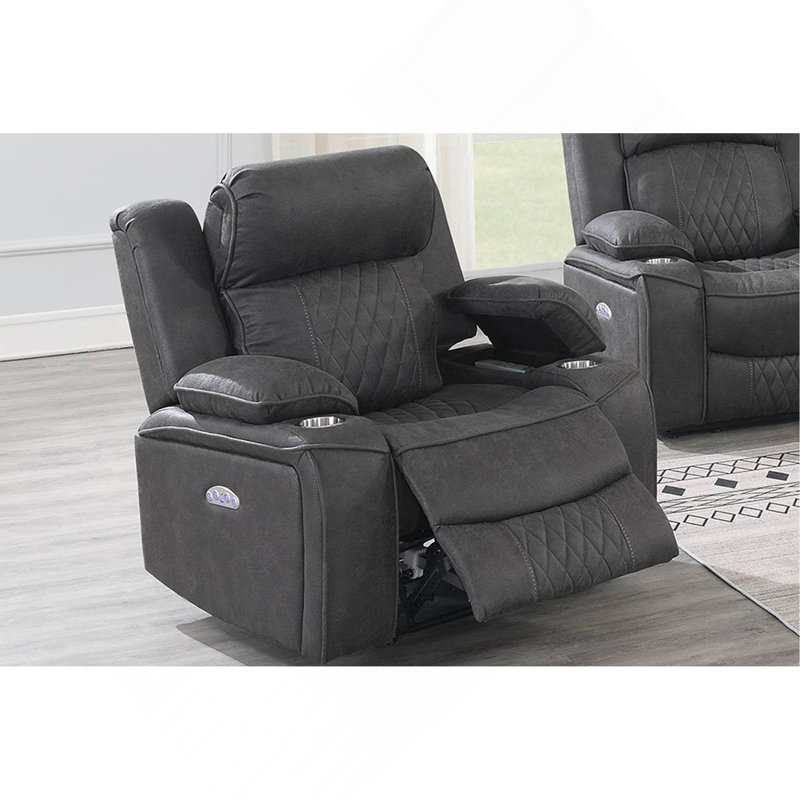 Fauteuil inclinable électrique Power Motion Chair 1pc, Gris anthracite