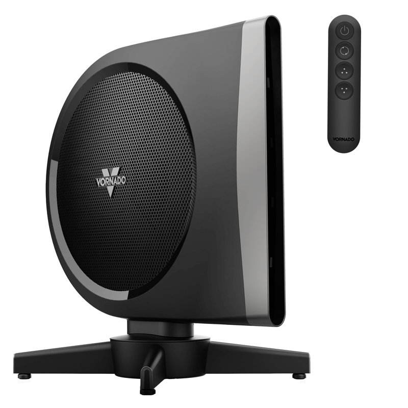 Vornado Strata 18 in. 5-Fan Speeds Floor Fan in Black with Oscillation