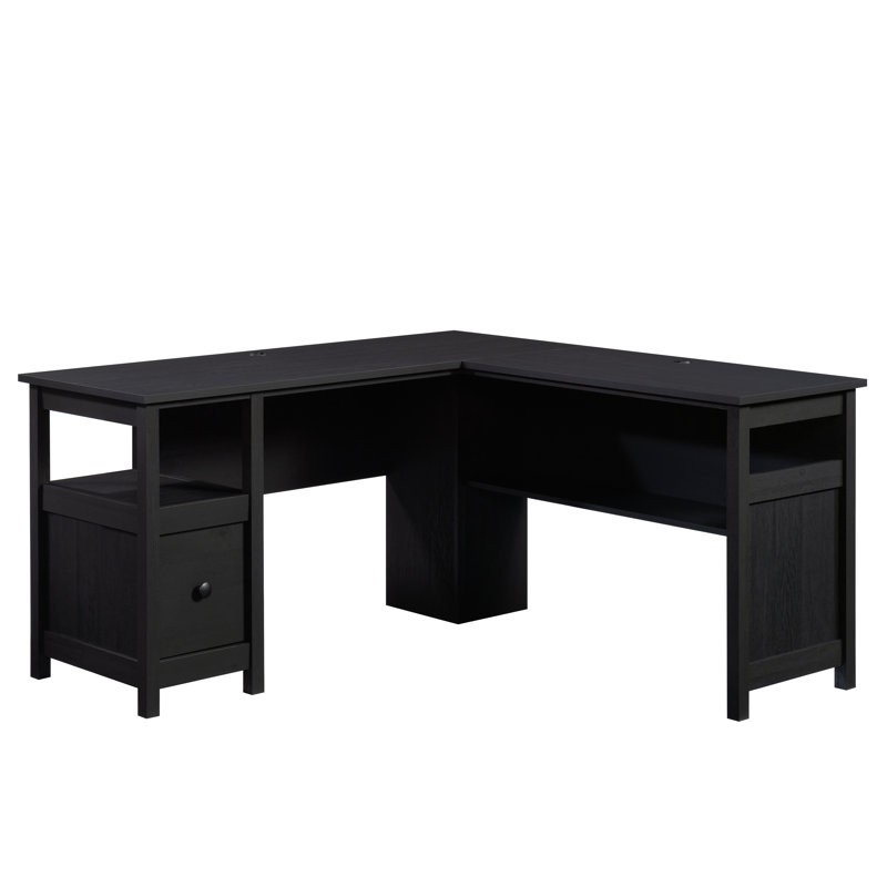 L-Shaped Executive Desk, Raven Oak