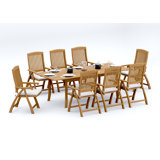 Marley Outdoor - Piece Teak Dining Set